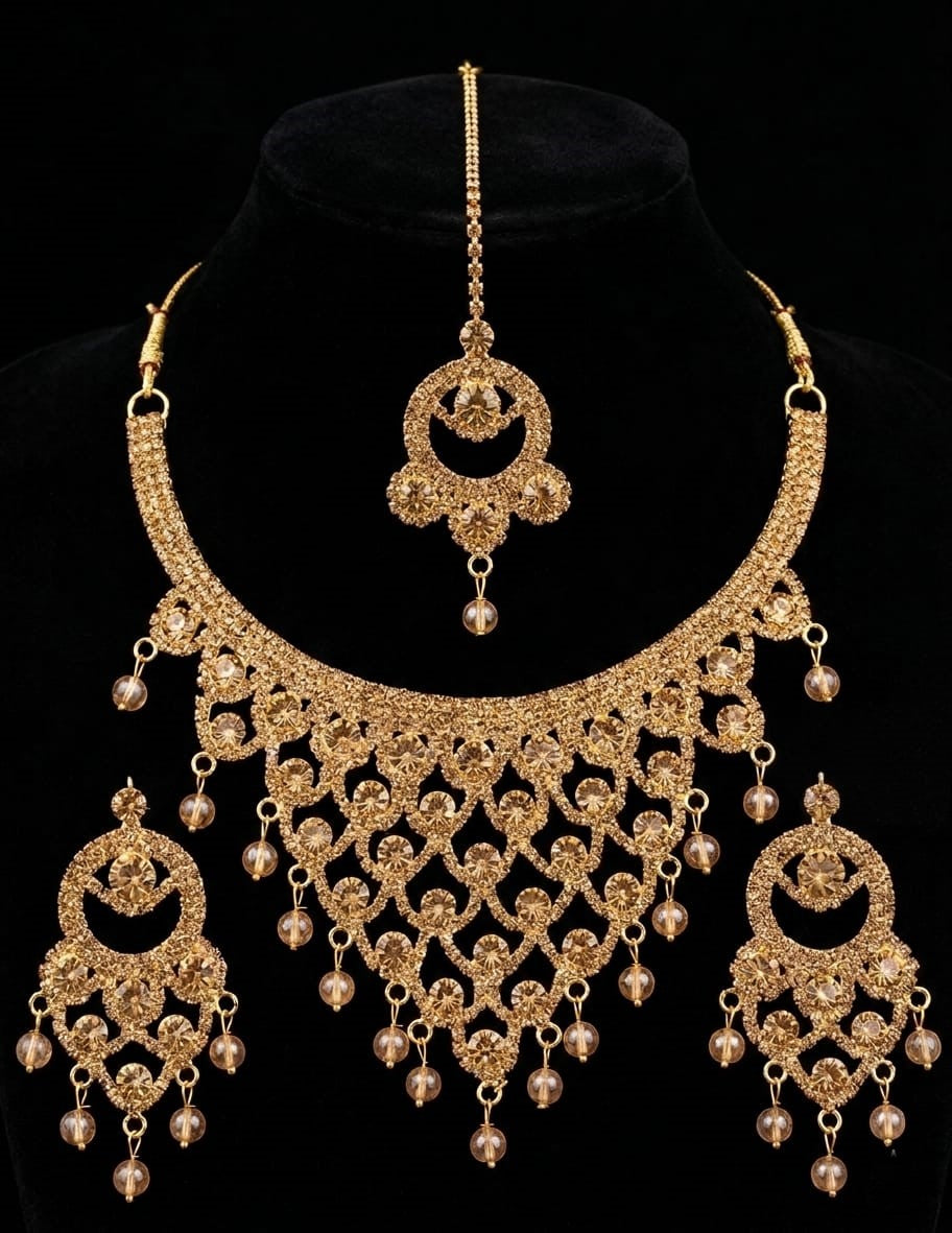Royal Antique Gold Filigree Set